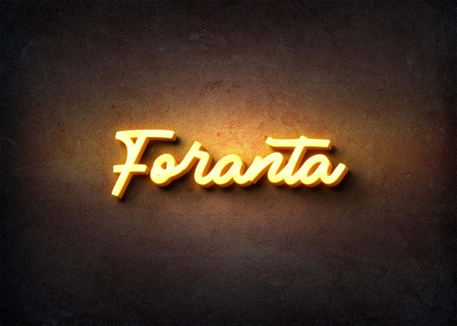 Free photo of Glow Name Profile Picture for Foranta