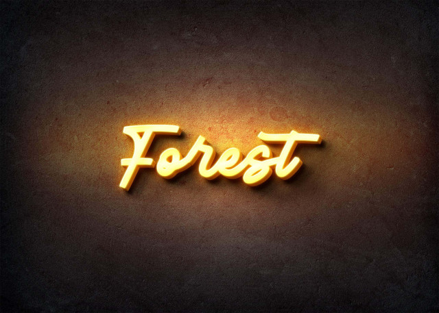 Free photo of Glow Name Profile Picture for Forest