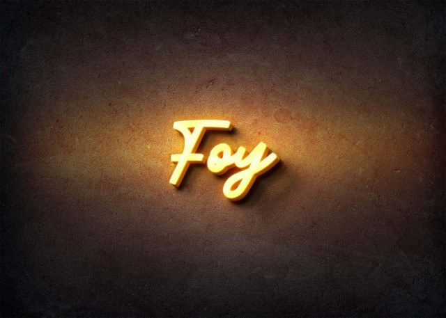 Free photo of Glow Name Profile Picture for Foy