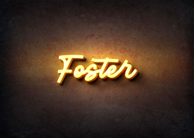 Free photo of Glow Name Profile Picture for Foster
