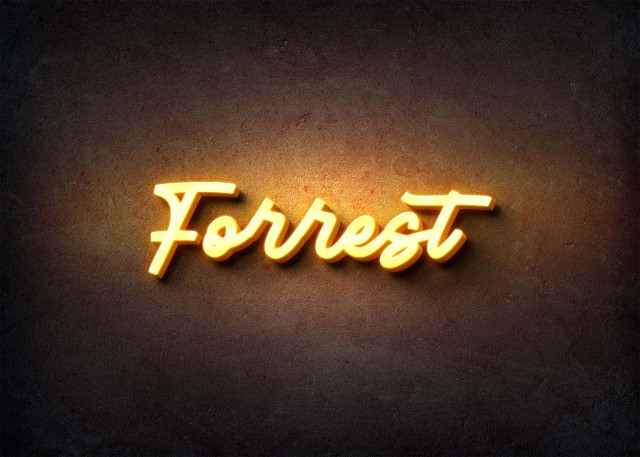 Free photo of Glow Name Profile Picture for Forrest
