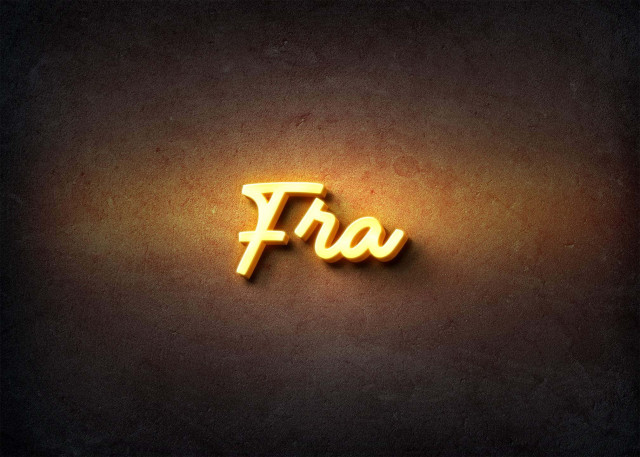 Free photo of Glow Name Profile Picture for Fra