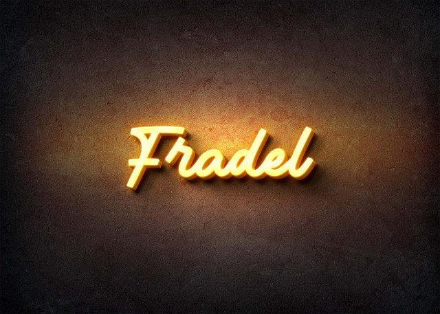 Free photo of Glow Name Profile Picture for Fradel