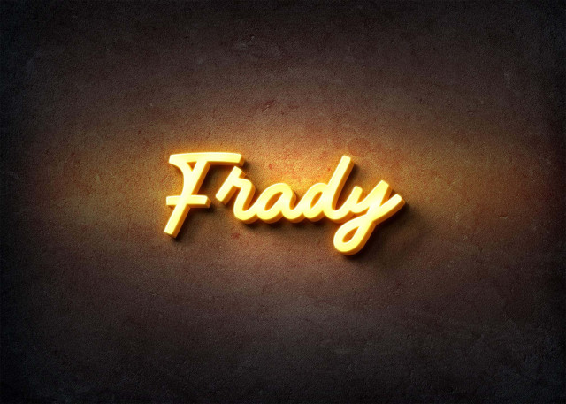 Free photo of Glow Name Profile Picture for Frady