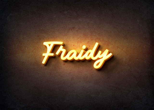 Free photo of Glow Name Profile Picture for Fraidy