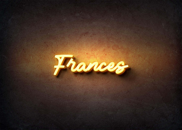 Free photo of Glow Name Profile Picture for Frances