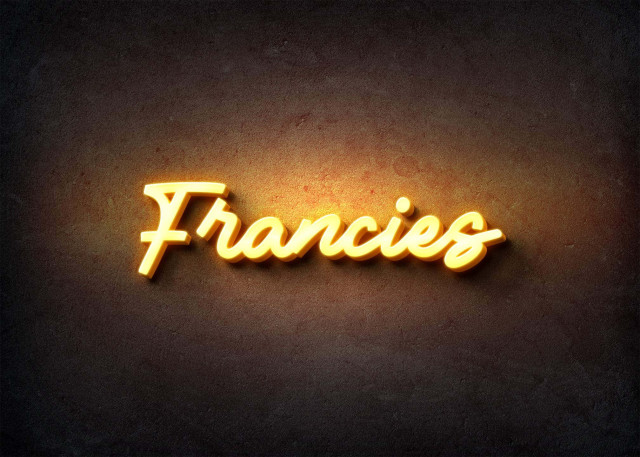 Free photo of Glow Name Profile Picture for Francies