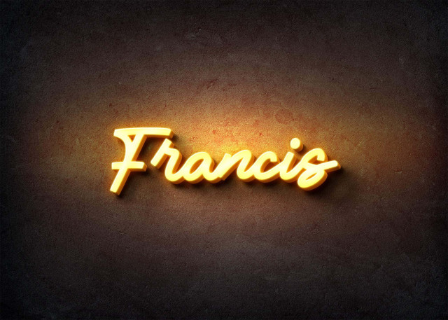 Free photo of Glow Name Profile Picture for Francis