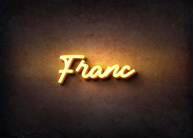 Free photo of Glow Name Profile Picture for Franc