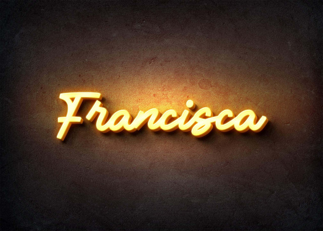 Free photo of Glow Name Profile Picture for Francisca