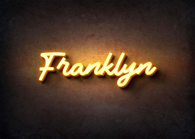 Free photo of Glow Name Profile Picture for Franklyn