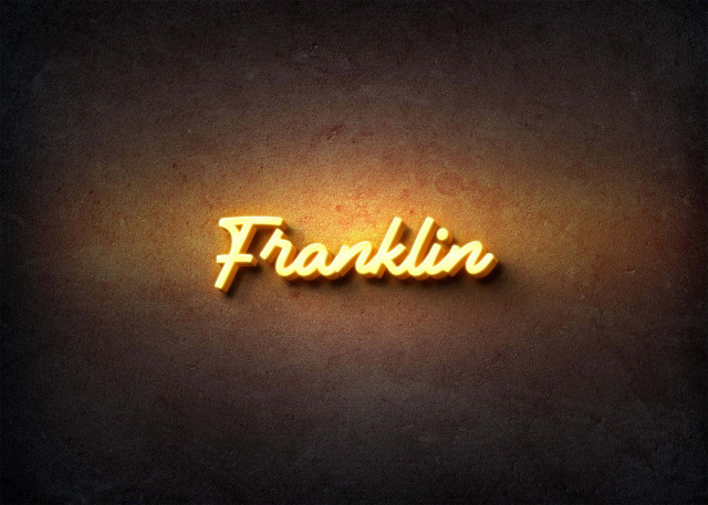 Free photo of Glow Name Profile Picture for Franklin