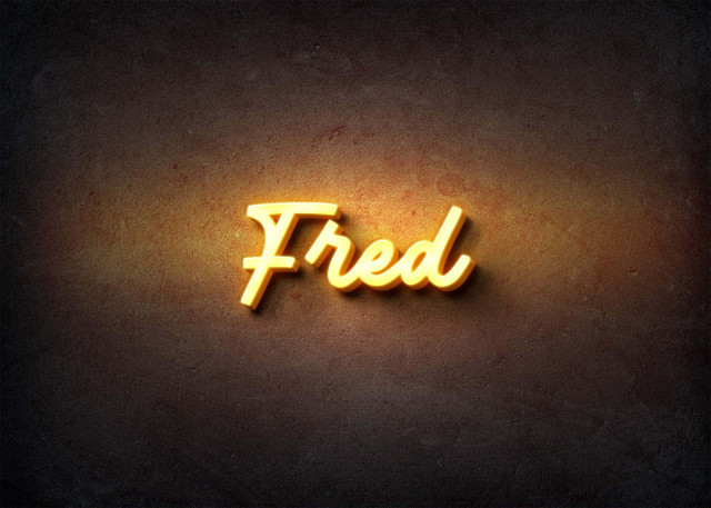 Free photo of Glow Name Profile Picture for Fred