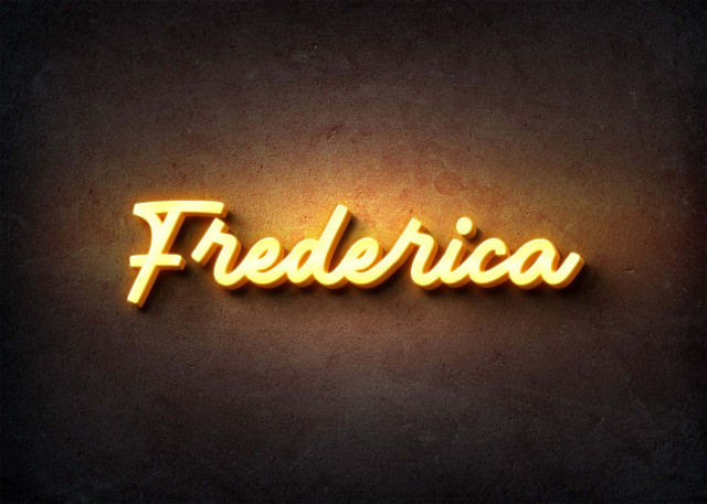 Free photo of Glow Name Profile Picture for Frederica