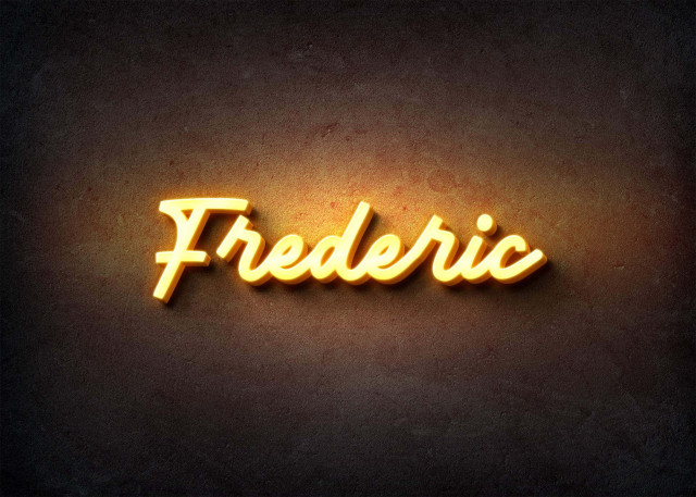 Free photo of Glow Name Profile Picture for Frederic