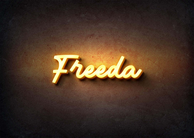 Free photo of Glow Name Profile Picture for Freeda