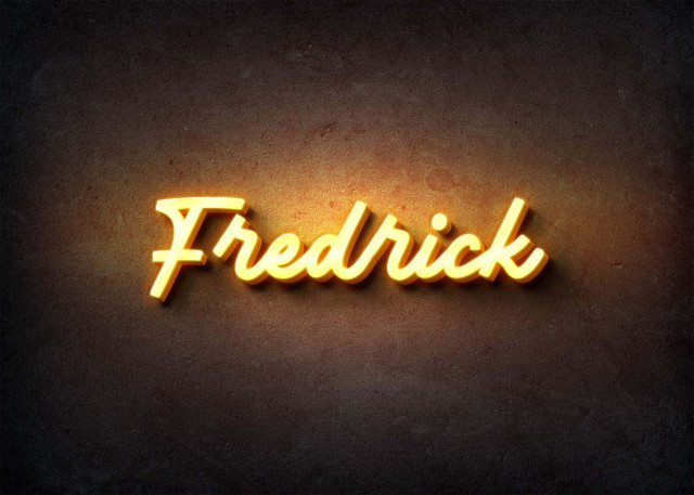 Free photo of Glow Name Profile Picture for Fredrick