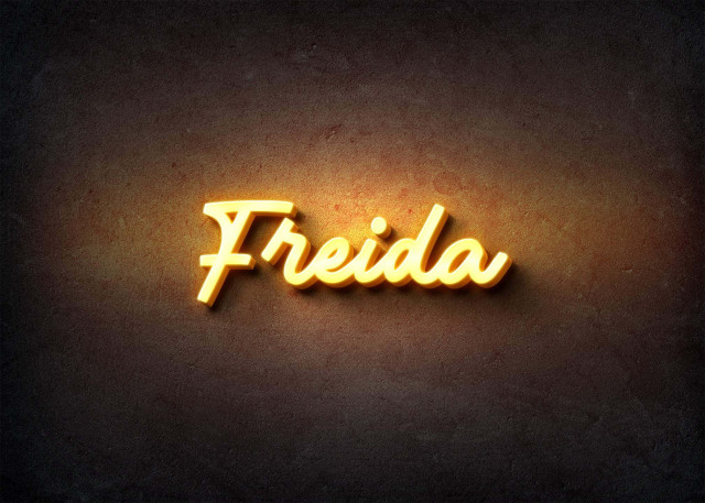 Free photo of Glow Name Profile Picture for Freida