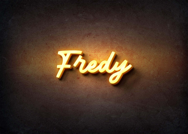 Free photo of Glow Name Profile Picture for Fredy