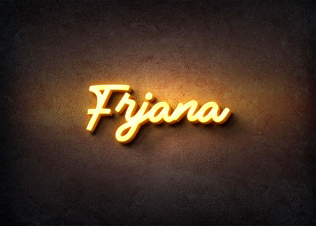 Free photo of Glow Name Profile Picture for Frjana