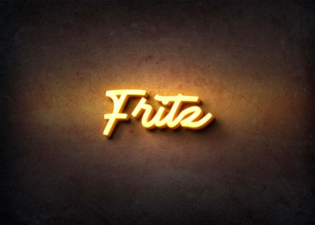Free photo of Glow Name Profile Picture for Fritz