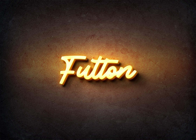 Free photo of Glow Name Profile Picture for Fulton