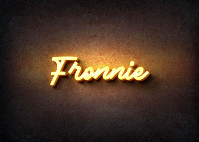 Free photo of Glow Name Profile Picture for Fronnie