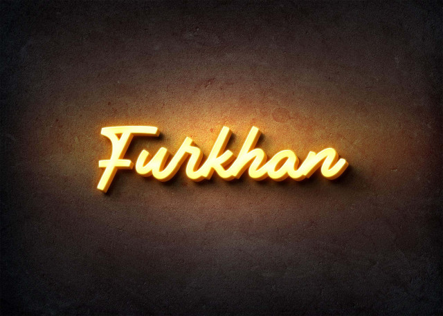 Free photo of Glow Name Profile Picture for Furkhan