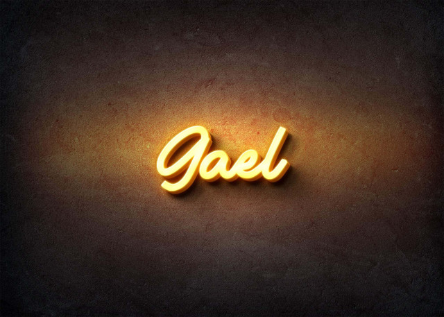 Free photo of Glow Name Profile Picture for Gael