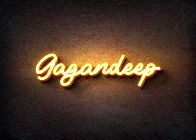 Free photo of Glow Name Profile Picture for Gagandeep