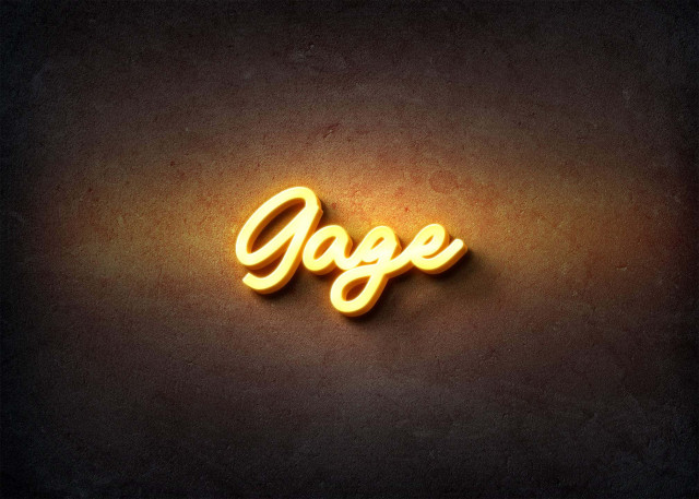 Free photo of Glow Name Profile Picture for Gage