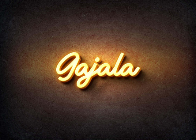 Free photo of Glow Name Profile Picture for Gajala