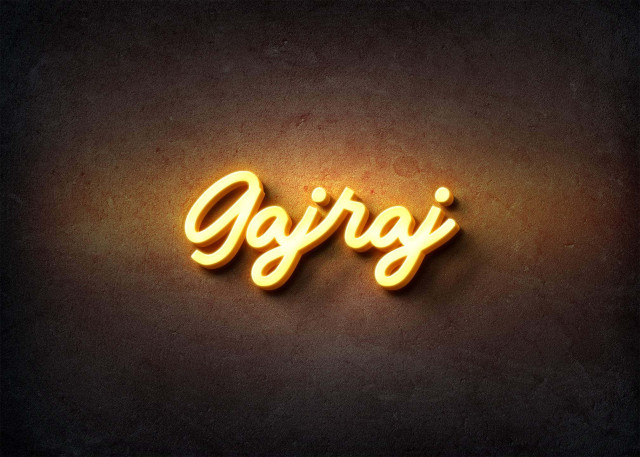Free photo of Glow Name Profile Picture for Gajraj