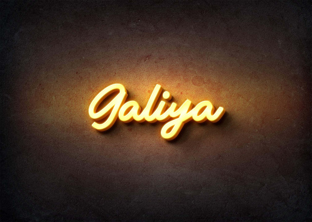 Free photo of Glow Name Profile Picture for Galiya