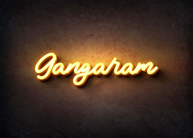 Free photo of Glow Name Profile Picture for Gangaram
