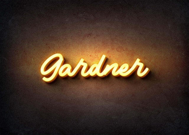 Free photo of Glow Name Profile Picture for Gardner