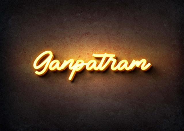 Free photo of Glow Name Profile Picture for Ganpatram