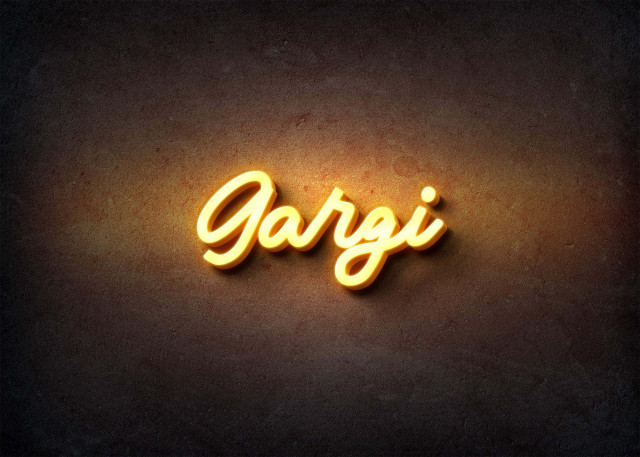 Free photo of Glow Name Profile Picture for Gargi