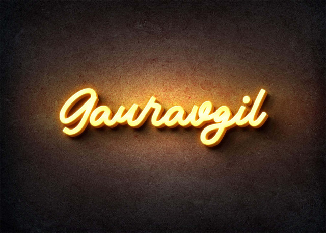 Free photo of Glow Name Profile Picture for Gauravgil