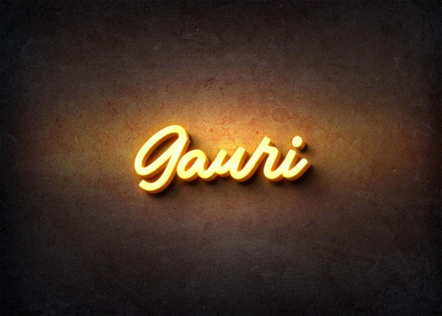Free photo of Glow Name Profile Picture for Gauri