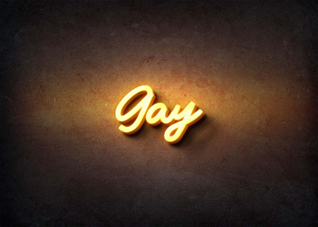 Free photo of Glow Name Profile Picture for Gay