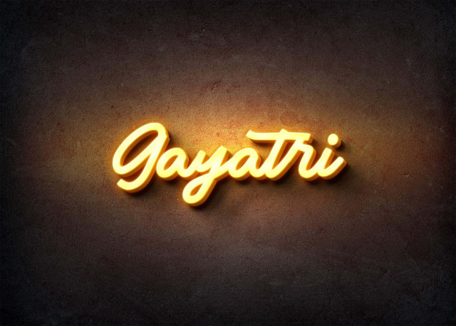 Free photo of Glow Name Profile Picture for Gayatri