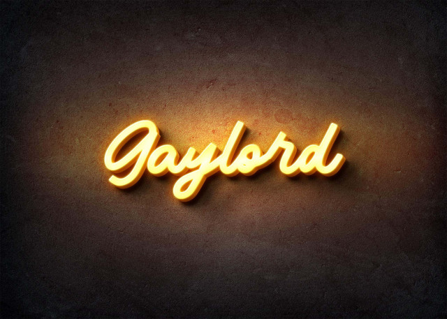 Free photo of Glow Name Profile Picture for Gaylord