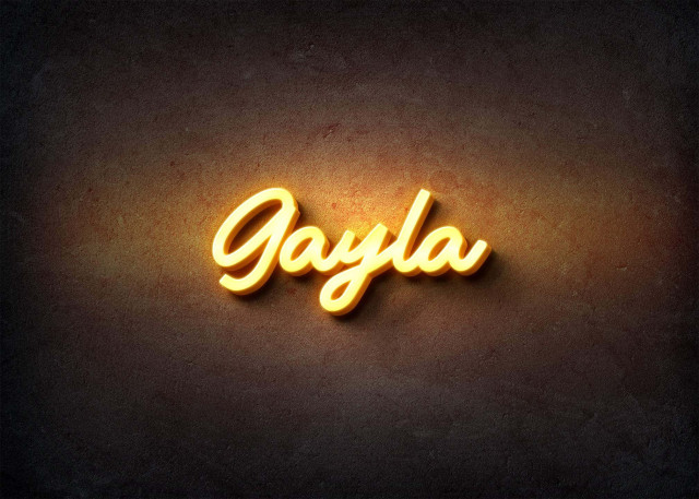 Free photo of Glow Name Profile Picture for Gayla