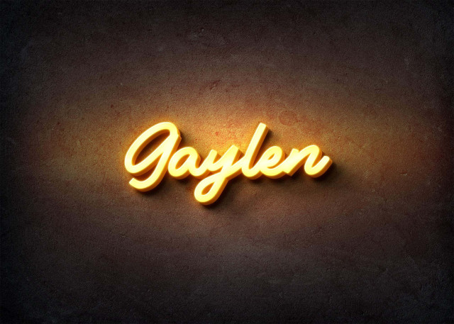 Free photo of Glow Name Profile Picture for Gaylen