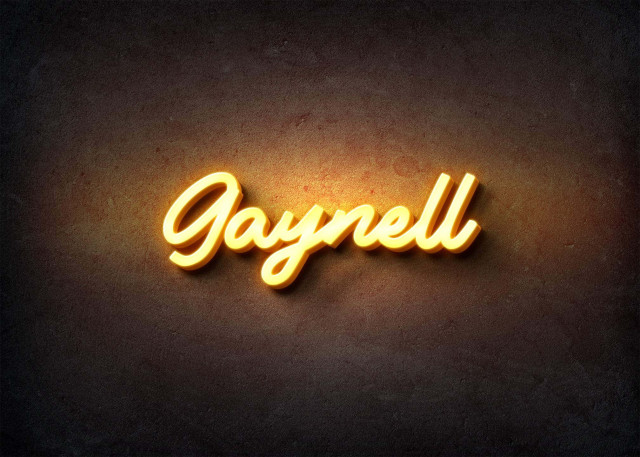Free photo of Glow Name Profile Picture for Gaynell