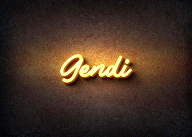 Free photo of Glow Name Profile Picture for Gendi