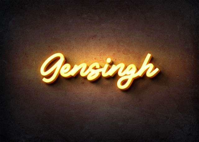 Free photo of Glow Name Profile Picture for Gensingh