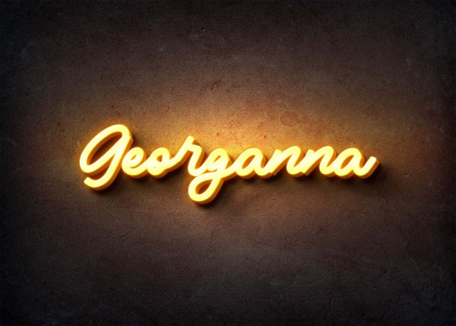 Free photo of Glow Name Profile Picture for Georganna