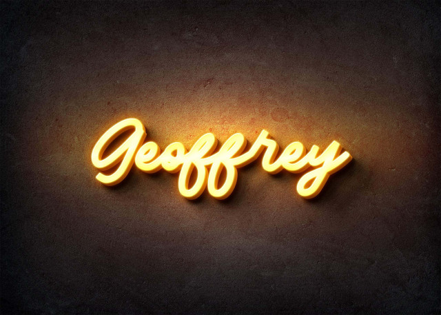 Free photo of Glow Name Profile Picture for Geoffrey